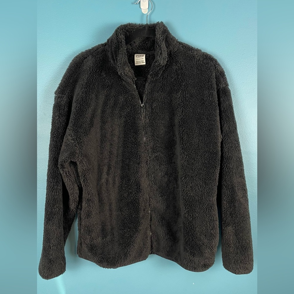PINK BY VICTORIA SECRET SHERPA FULL ZIP SIZE SMALL